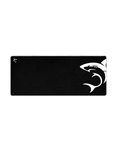 White Shark MP-1967 SHARK XL Alfombrilla de ratón para juegos Negro, Blanco