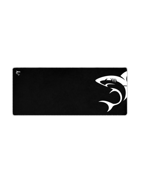 White Shark MP-1967 SHARK XL Alfombrilla de ratón para juegos Negro, Blanco