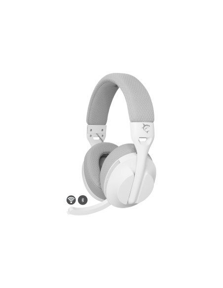 White Shark FALCON Auriculares Inalámbrico y alámbrico Diadema Juego USB Tipo C Bluetooth Blanco, Gris