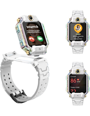 Imoo X10 4G GPS Videollamada 44mm Pantalla HD Blanco Resistencia Agua IP68 SOS Infantil Control parental