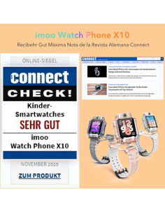 Imoo X10 4G GPS Videollamada 44mm Pantalla HD Blanco Resistencia Agua IP68 SOS Infantil Control parental 2