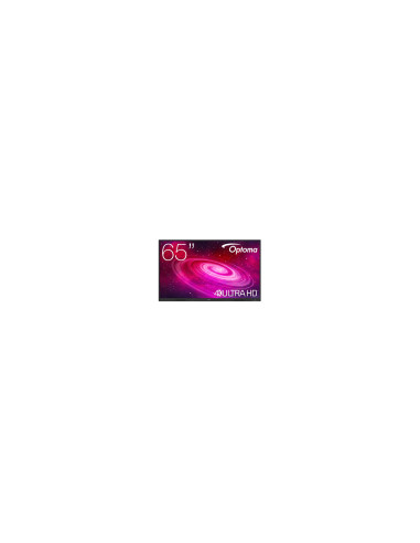 Optoma pizarra blanca interactiva 65" Pantalla táctil Negro HDMI