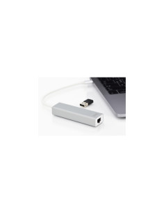 Digitus HUB de interfaz USB 3.2 Gen 1 (3.1 Gen 1) Type-C 1000 Mbit/s Gris, Blanco 2