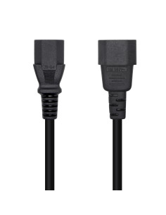 AISENS Cable Alimentación CPU, C13/H-C14/M, Negro, 10 m