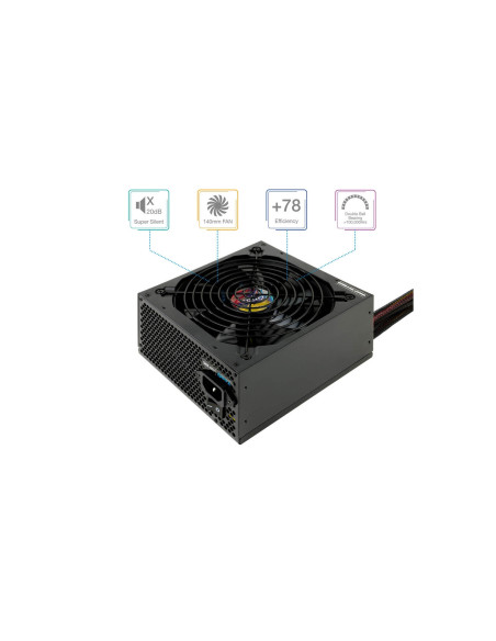 FUENTE ALIMENTACION 750W TOOQ PFC-ACTIVO 5SATA 14CM ATX