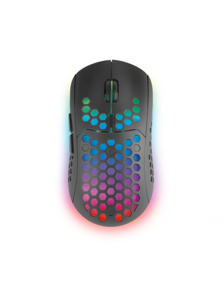 Mars Gaming MMW3, Ratón Gaming Inalámbrico, RGB Flow, Ultraligero