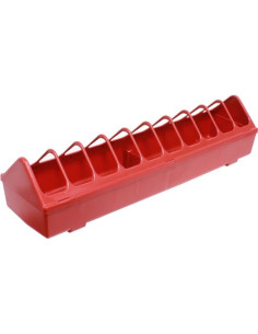COMEDERO RECTANGULAR PARA AVES 60x15CM. MADER