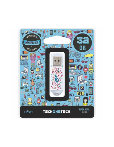 MEMORIA USB 2.0 TECH ONE TECH 32GB MUSIC DREAM TEC4003-32