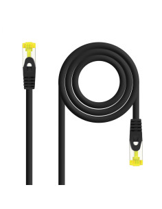 Nanocable Cable Red Latiguillo RJ45 LSZH CAT.6A SFTP AWG26, Negro, 25