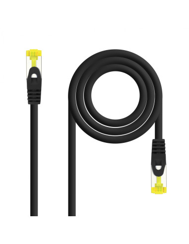 Nanocable Cable Red Latiguillo RJ45 LSZH CAT.6A SFTP AWG26, Negro, 25