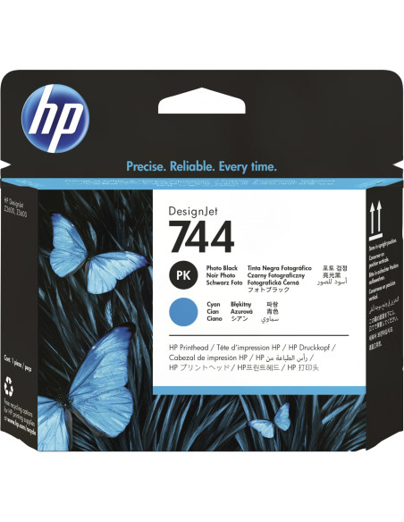 HP Cabezal de impresión DesignJet 744 negro fotográfico/cian