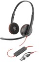 POLY Auriculares Blackwire 3220 estéreo USB-C + adaptador USB-C/A (paquete)
