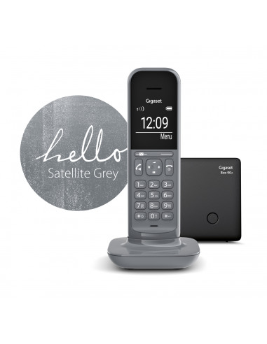 TELEFONO FIJO INALAMBRICO GIGASET CL390 GRIS S30852-H2902-D203
