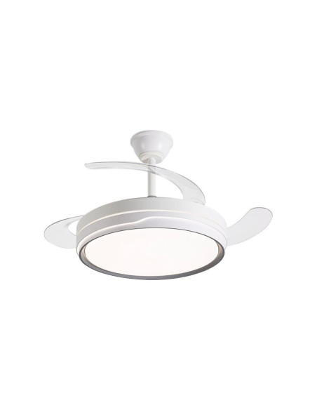 Daewoo DW5006 Ventilador Techo con Luz Led 30W Aspas Retráctiles Blanco