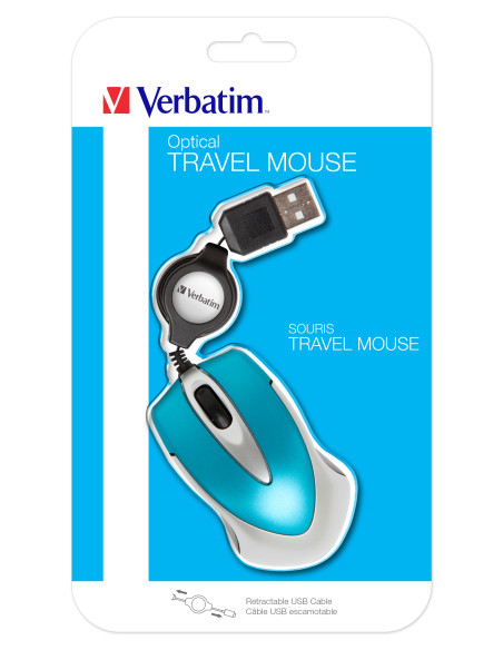 Raton Verbatim Go Mini ratón Ambidextro USB tipo A Í“ptico 1000 DPI