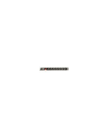 Gembird EG-PDU-014-C14 unidad de distribución de energÍ­a (PDU) 8 salidas AC 1U Negro
