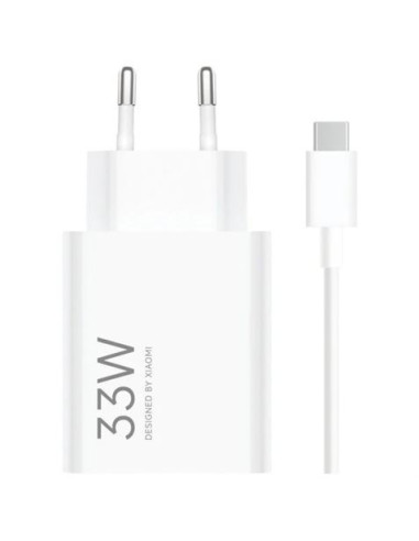 CARGADOR DE PARED XIAOMI 33W CABLE USB-A + USB-C