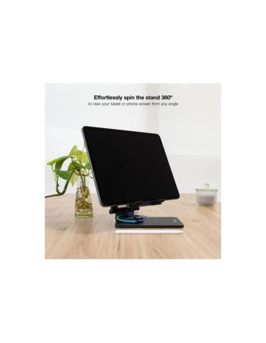 SOPORTE SOBREMESA TOOQ AJUSTABLE PARA SMARTPHONE/TABLET HASTA 13 BLACK