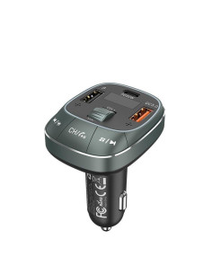 TRANSMISOR COCHE VENTION FM MP3 BLUETOOTH USB-C 2XUSB 30W BLACK