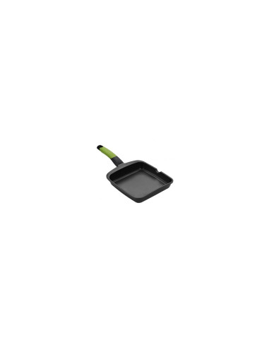 ASADOR GRILL PRIOR LISO BRA ALUMINIO FUNDIDO TEFLÍ“N ANTIADHERENTE MANGO ERGONÍ“MICO CON SILICONA A121459