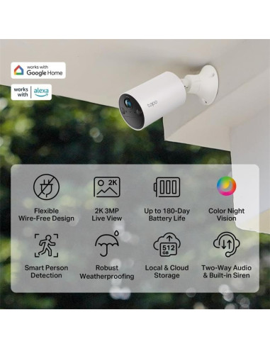 CAMARA IP EXTERIOR TP-LINK TC82 2K 3MP IP65