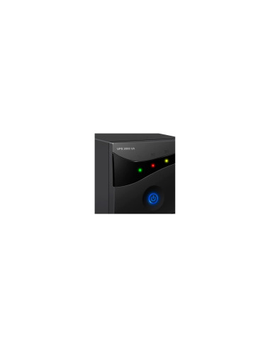 SAI LINEA INTERACTIVA WOXTER UPS 800 VA 480W 2XSCHUKO DISPLAY LED FUNCION AVR CARCASA METALICA NEGRA PE26-063