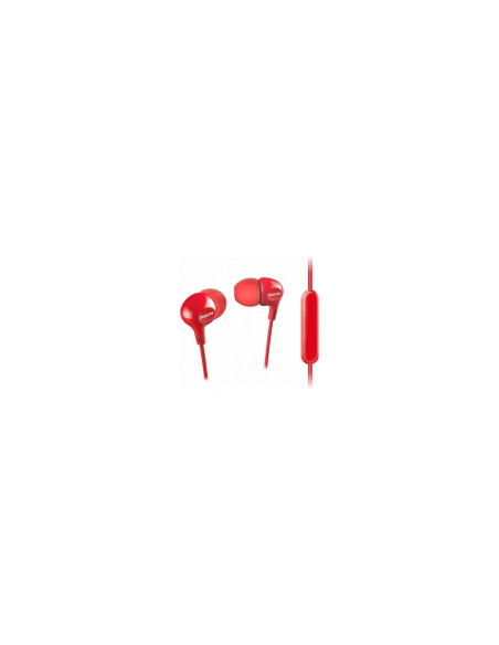 Auriculares intrauditivo philips con microfono jack 3.5 rojo SHE3555