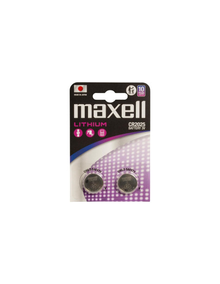Maxell 12239200 pila doméstica Batería de un solo uso CR2025 Lithium-Manganese Dioxide (LiMnO2)