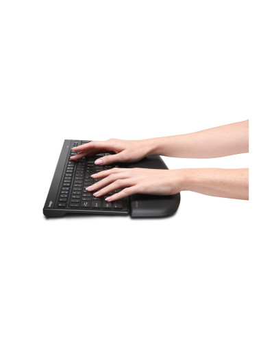 Reposamuñecas kensington ergosoft gel para teclados finos negro