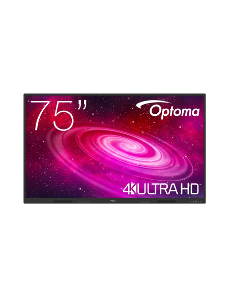Optoma 1751RK pizarra blanca interactiva 190,5 cm (75") 3840 x 2160 Pixeles Pantalla táctil Negro HDMI