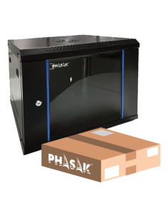 Phasak PHO 2212D armario rack 12U Bastidor de pared Negro