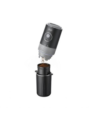 CAFETERA PORTATIL CON MOLINILLO Y TERMO NEGRA KR1 XO