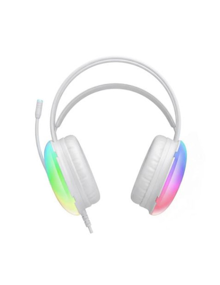 AURICULARES GAMING DIADEMA CON CABLE BLANCO GE11 XO