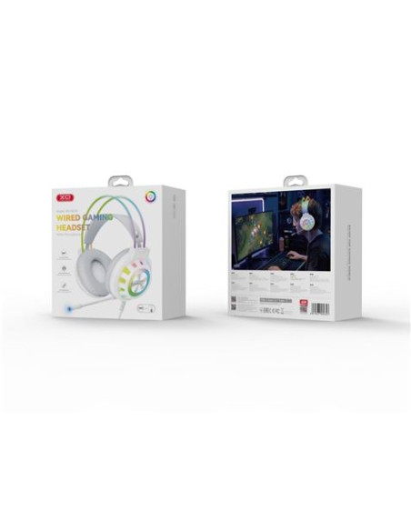 AURICULAR GAMING DIADEMA CON CABLE BLANCO G10 XO