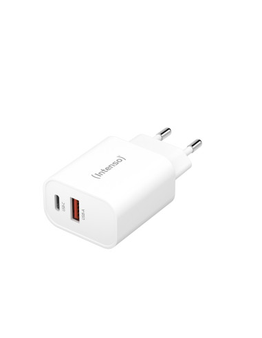Intenso POWER ADAPTER USB-A/USB-C/7803012 Universal Blanco Corriente alterna Carga rápida Interior