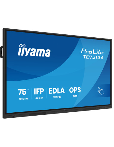 iiyama TE7513A-B2AG pantalla de señalización Panel plano interactivo