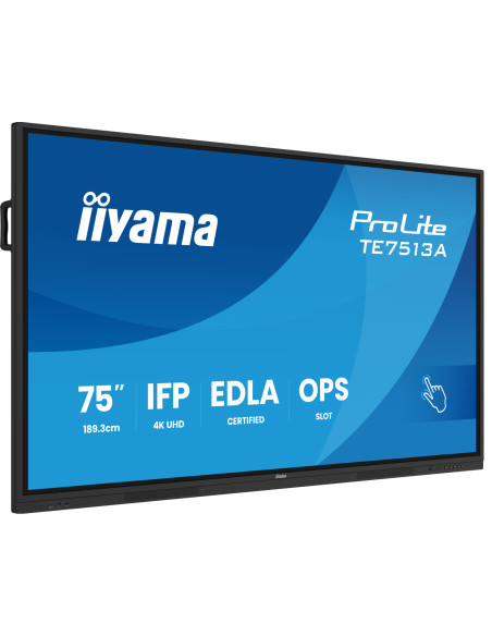 iiyama TE7513A-B2AG pantalla de señalización Panel plano interactivo