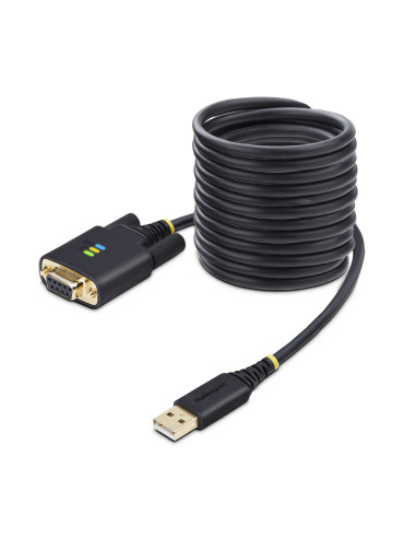 StarTech.com Cable Adaptador USB a Serie de Módem Nulo de 3m -