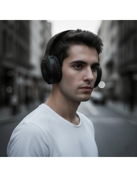 AURICULARES NGS ARTICA TEMPEST WIRELESS BLUETOOTH/MICROFONO/JACK BLACK