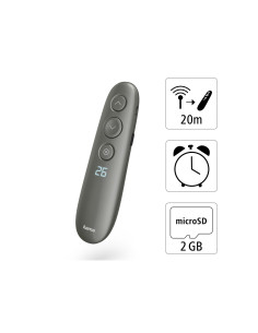 HAMA | Puntero inalámbrico, Láser, USB 2.0, Alcance de 20m, Carga 2