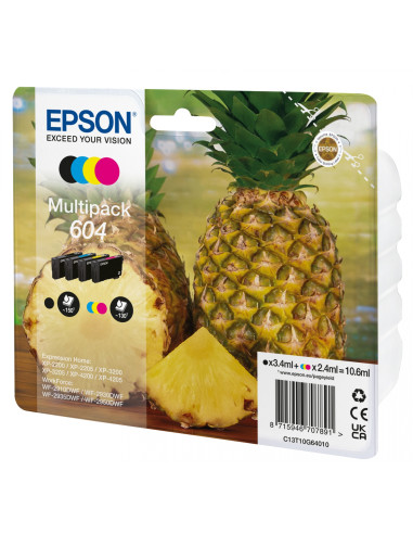 Epson 604 cartucho de tinta 4 pieza(s) Original Rendimiento estándar