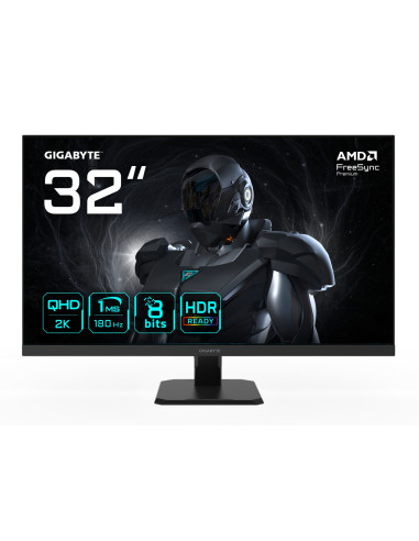 GIGABYTE GS32QA Monitor Gaming 32” QHD - 2560 x 1440, 180Hz, 1ms, 300