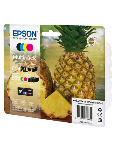 Epson 604XL cartucho de tinta 4 pieza(s) Original Alto rendimiento