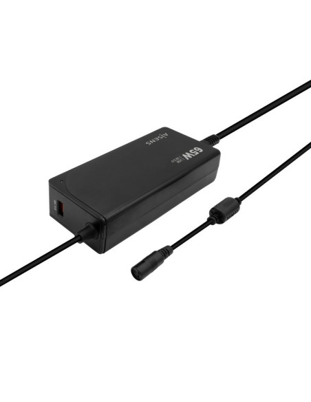 CARGADOR PORTATIL AISENS 65W AUTOMATICO + 9 CONECTORES + USB-A