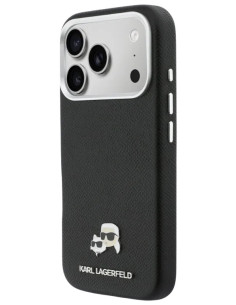 FUNDA IPHONE 17 PRO MAX KARL LAGERFELD COMPATIBLE CON MAGSAFE NEGRA