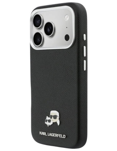 FUNDA IPHONE 17 PRO MAX KARL LAGERFELD COMPATIBLE CON MAGSAFE NEGRA