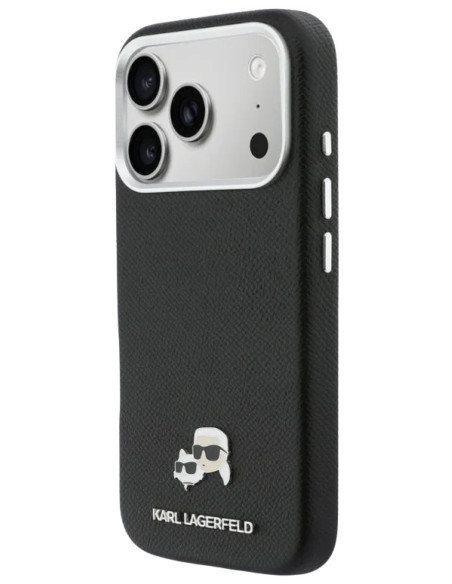 FUNDA IPHONE 17 PRO MAX KARL LAGERFELD COMPATIBLE CON MAGSAFE NEGRA