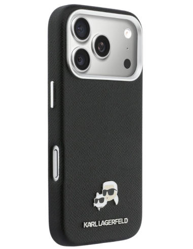 FUNDA IPHONE 17 PRO MAX KARL LAGERFELD COMPATIBLE CON MAGSAFE NEGRA