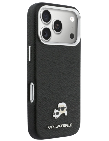 FUNDA IPHONE 17 PRO MAX KARL LAGERFELD COMPATIBLE CON MAGSAFE NEGRA