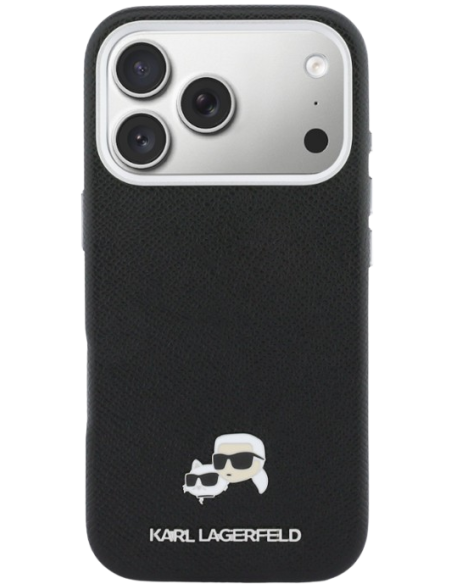 FUNDA IPHONE 17 PRO MAX KARL LAGERFELD COMPATIBLE CON MAGSAFE NEGRA